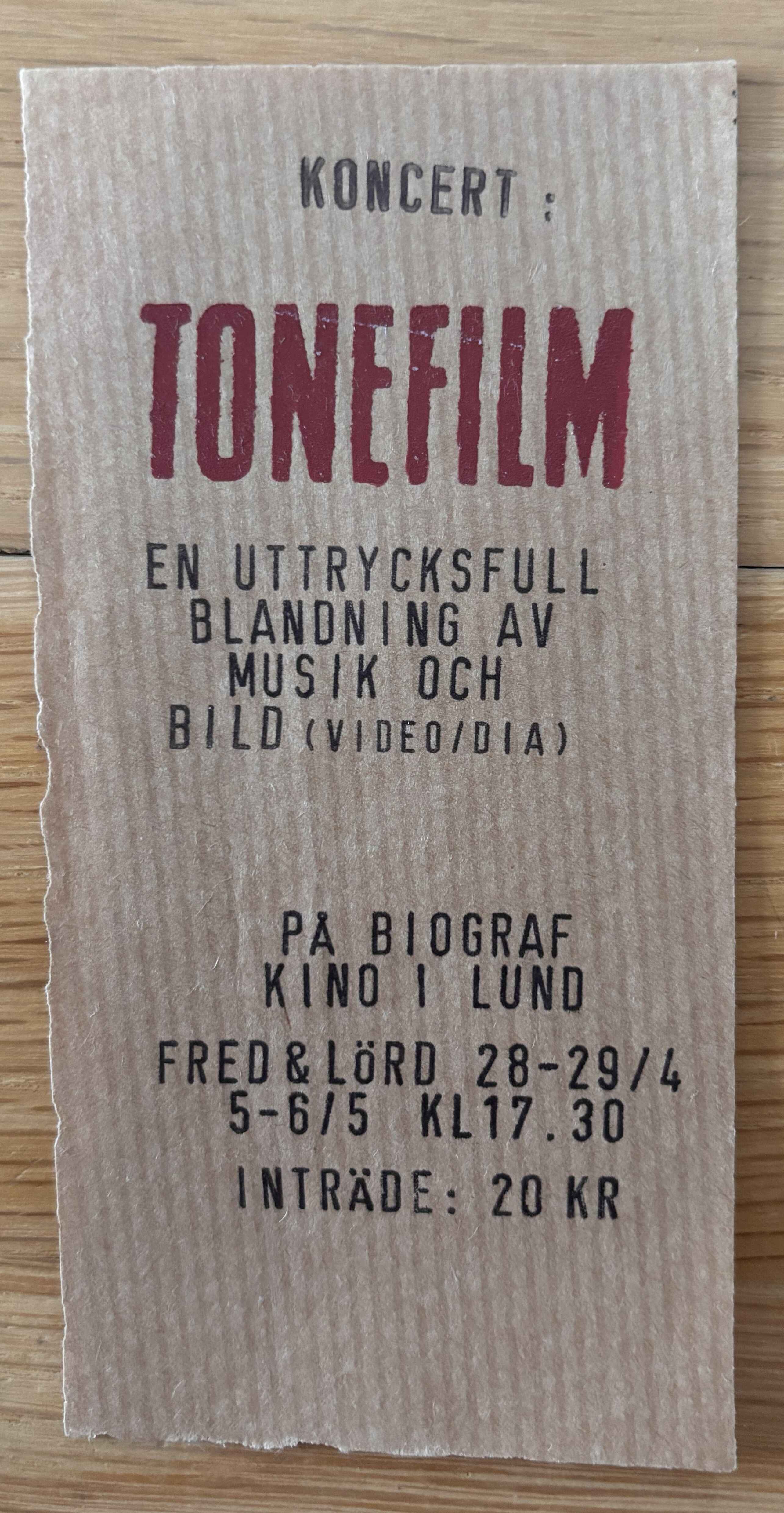 Hans Appelqvist koncert - flyer